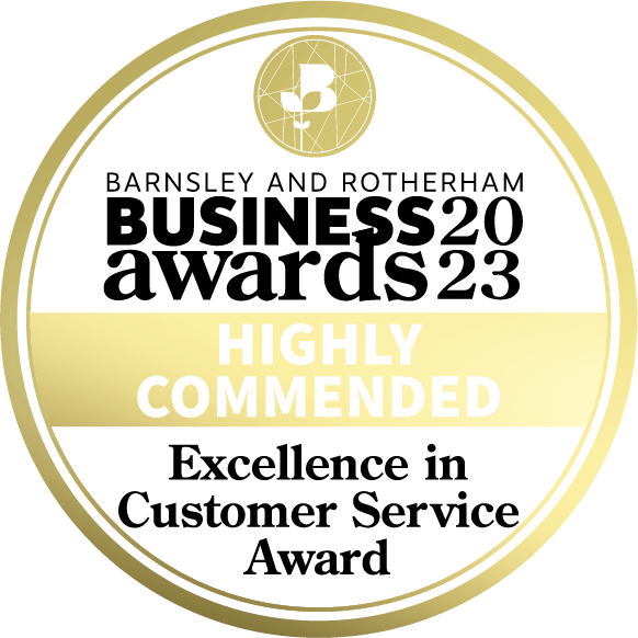 Highly Commended for Excellence in Customer Services Award - Barnsley and Rotherham Chamber 2023 Awards