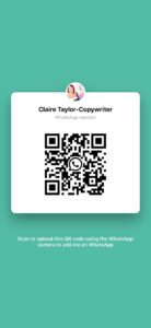 QR Code to Whatapp Claire